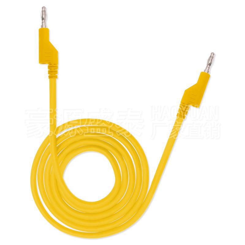 4mm Double-Ended Banana Plug Power Test Cable with Stackable Connectors