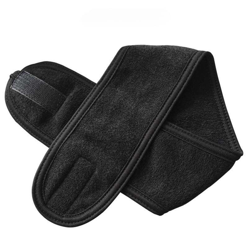 

Регулируемая повязка на голову, широкая повязка для волос, йога, спа, ванна, душ, макияж, мытье лица, косметическая повязка на голову для женщин, женские аксессуары для макияжа чёрный