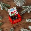 Wooden Hand-Cranked Christmas Music Box Ornament