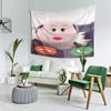 Funny Phone Tapestry Wall Hanging Home Decor for Bedroom Living Room Network Hot Meme Pig Face People Call Printing