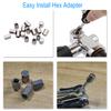 To  Hex Adapter Scuba Diving Valve Core Pressure Hose Adapter Magnetic Stainless Steel Converter