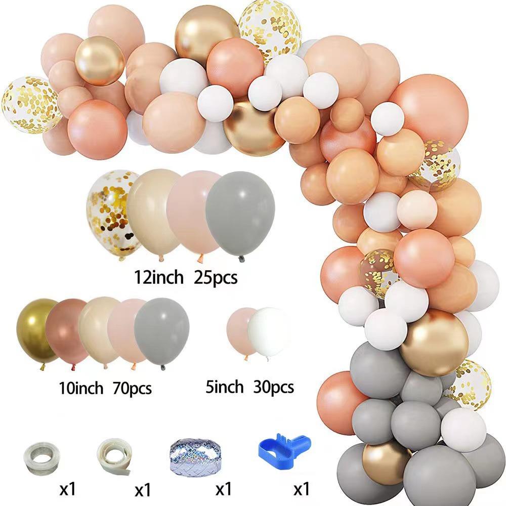 Vintage Latex Balloon Wreath Arch Set Birthday Wedding Party Decorative Balloon