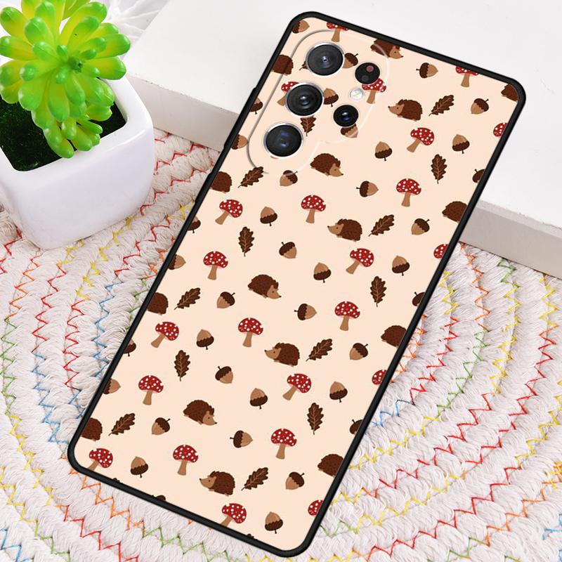 Hedgehog Cute Silicone Phone Case For Samsung Galaxy Note 10 Pro S26 S25 S24 S23 S22 S21 Plus S25Ultra Capa Cover