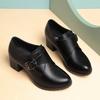 Spring Autumn Mid Aged and Elderly Mother's Shoes Soft Leather Soft Sole Fashion Comfort Women Wedge Heels Shoes