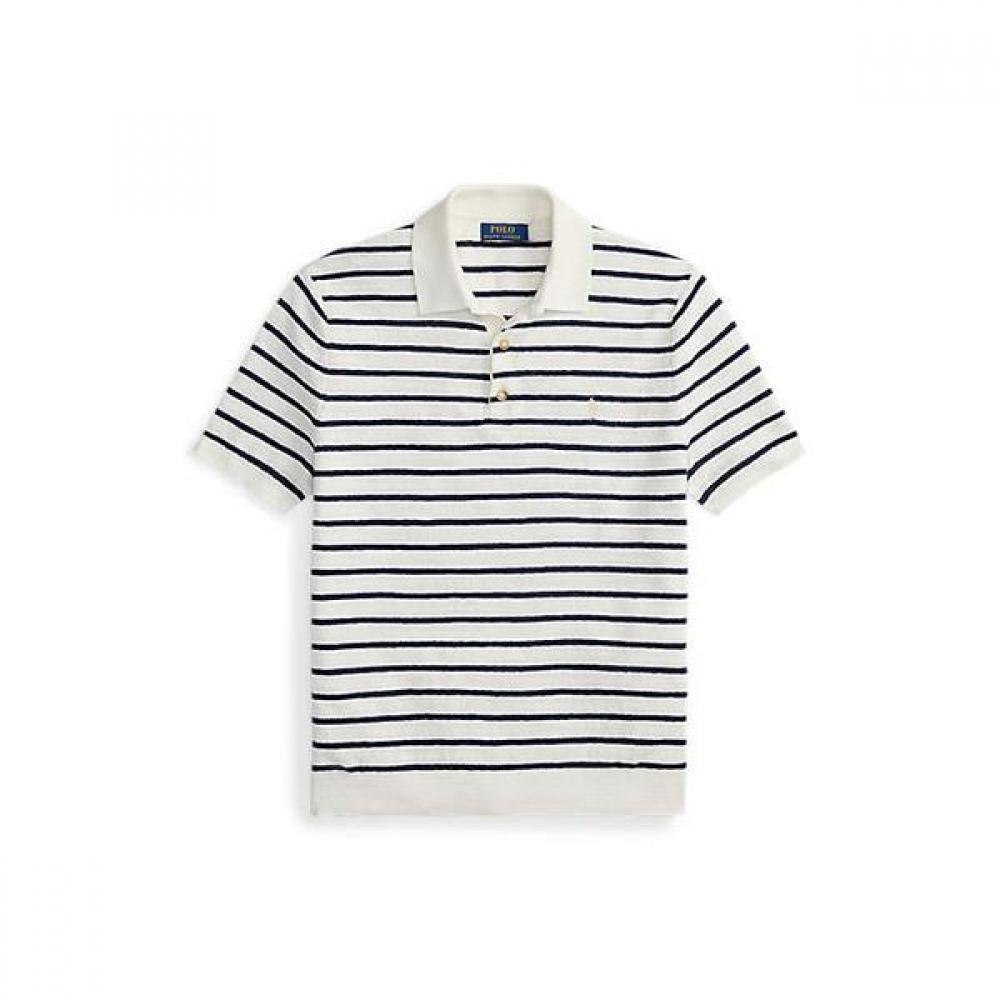 Polo Ralph Lauren Men S Stripe Cotton Linen Polo Sweater mnpoSwe1n820130100