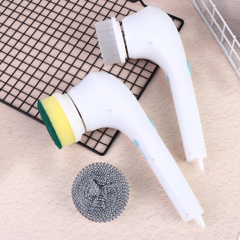 1Set Multifunctional Electric Cleaning Brush Handheld Cordless Cleaning Brush For Bathroom Washing And Kitchen Cleaning Tools
