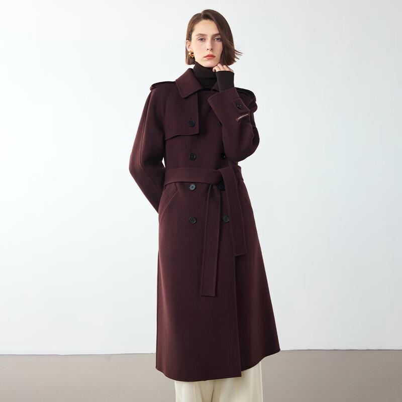 

Женское пальто Langzi из чистой шерсти в стиле ретро премиум XL