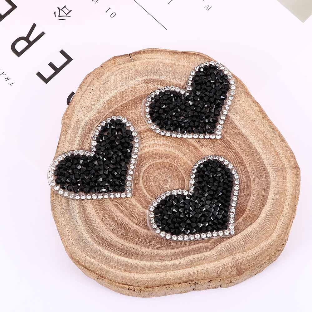 Thermocollants Love Heart Embroidered Applique Clothes Decor Iron On Patches Clothing Patch
