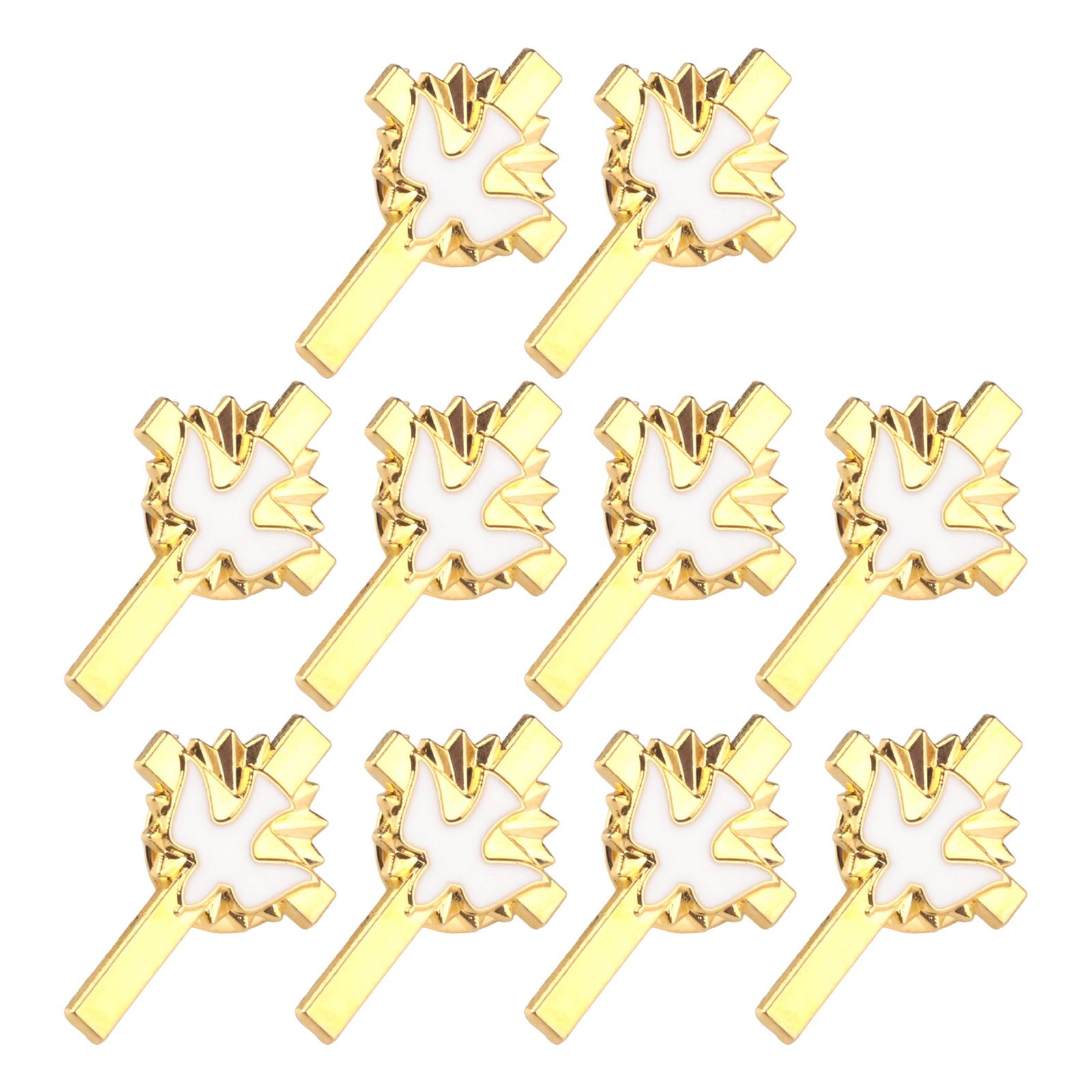 

Элегантная булавка с крестами в виде голубей, уникальная брошь с крестами в виде голубей, украшение, индивидуальный значок, булавка для ежедневного ношения белый