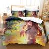 A Silent Voice Bedding Set Single Twin Adult Kid Printed Bed Set Pillowcase Bed Duvet Cover Soft Queen King Size Bedclothes Home
