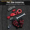 1 Set Universal Aluminum Alloy Rear Tow Hook Racing Rear Tow Hook Rhombic Towbar Towing Tools For Civic Fit Jazz Gk5