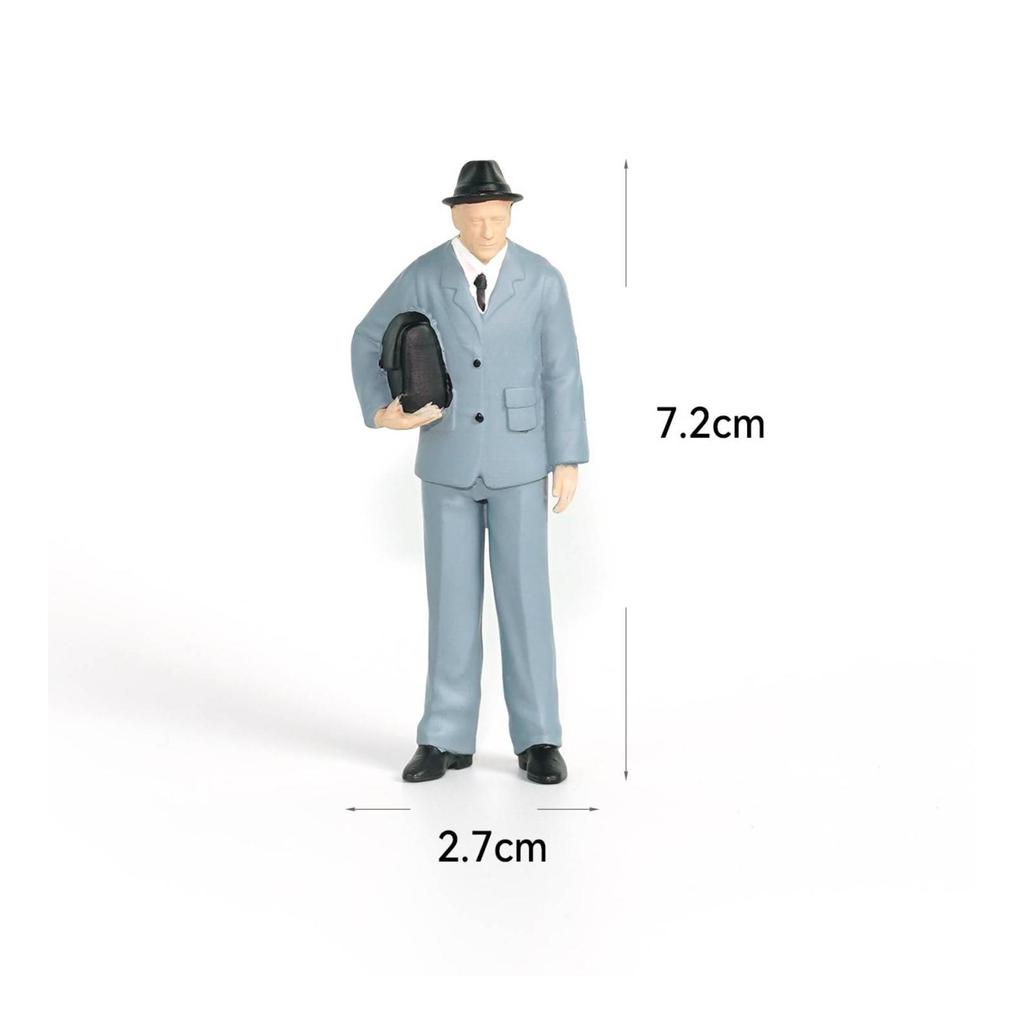 Stehende menschliche Figur Realistische Mini-Figuren mit gemalten Details Winzig