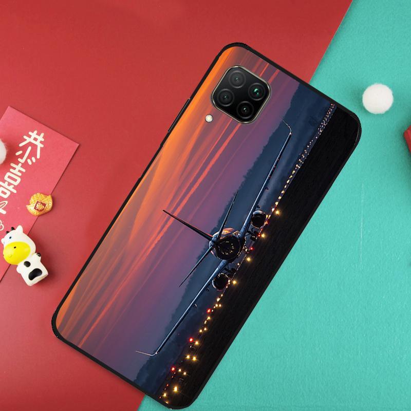 Airplane Plane Aircraft For Huawei Nova 7i 8i 11i 12i Y73 Y72 Y61 Y91 Y90 Y70 Y60 9 10 SE 11 Pro P30 P40 Lite Case