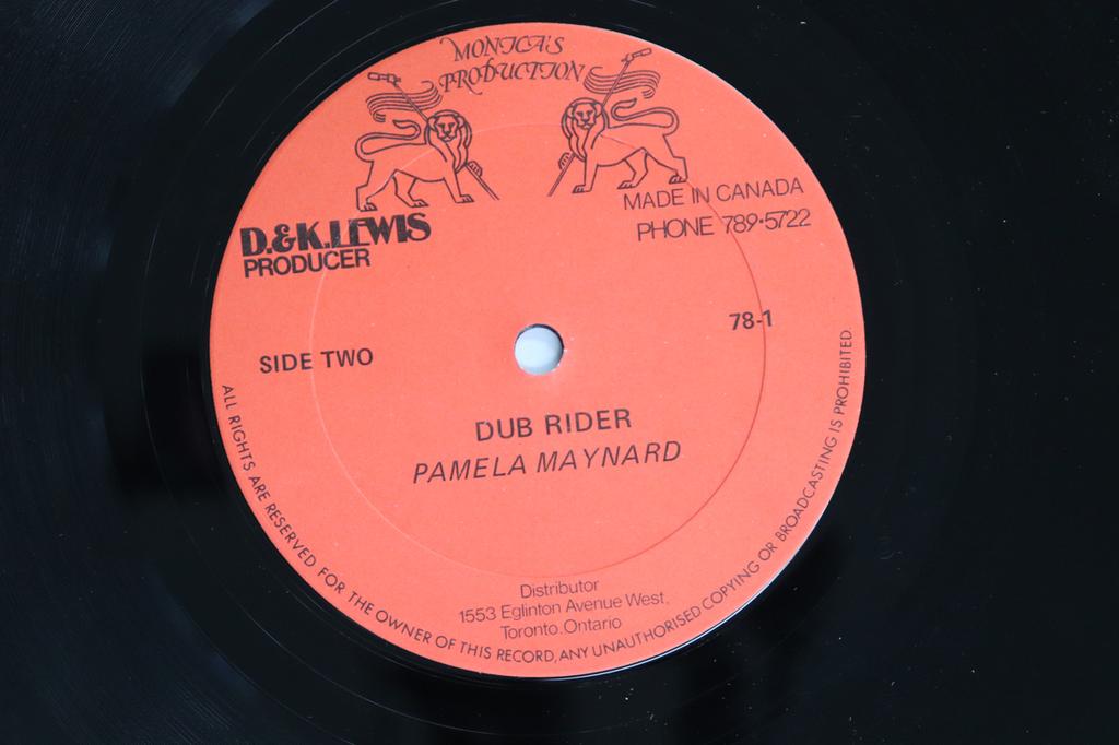 12inch Record PAMELA MAYNARD - Rough Rider / Dub Rider 781 MONICA'S PRODUC Canada Reggae, Ska & Dub Used