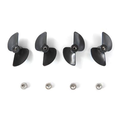 Juego de 4 hélices Izquierda/Derecha y tuercas Compatible con Juguete de Broma Cabeza de Cocodrilo Estimulada Flytec V002 V005
