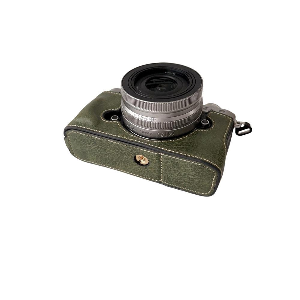 PU Lederen Camera Half Case Voor Nikon Zfc ZFC Batterijopening Onderkant Beschermhoes