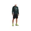 Under Armour Project Rock Johnson Logo Print Training Hoodie Men Hoodies Green 1361747-384