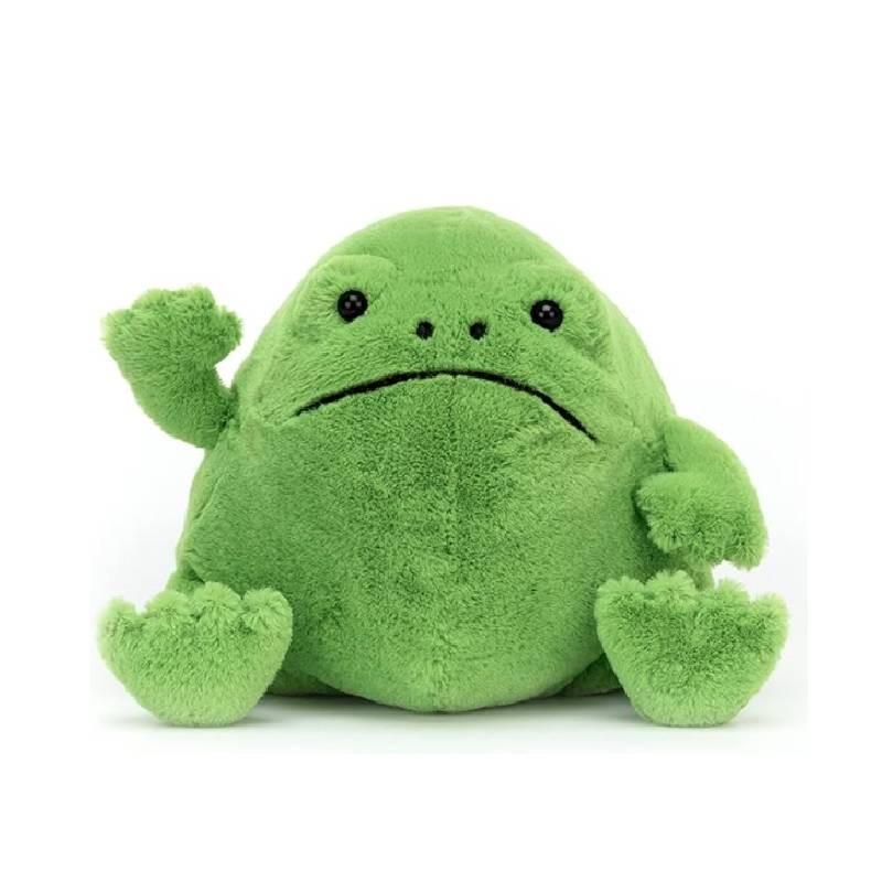 Adorable Ricky Rain Frog Plush Toy Soft Cartoon Frog Doll For Kids 30x25x20cm