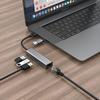 USB-C to RJ45 2-in-1 Gigabit Network Adapter with 3-Port USB 3.0 Hub