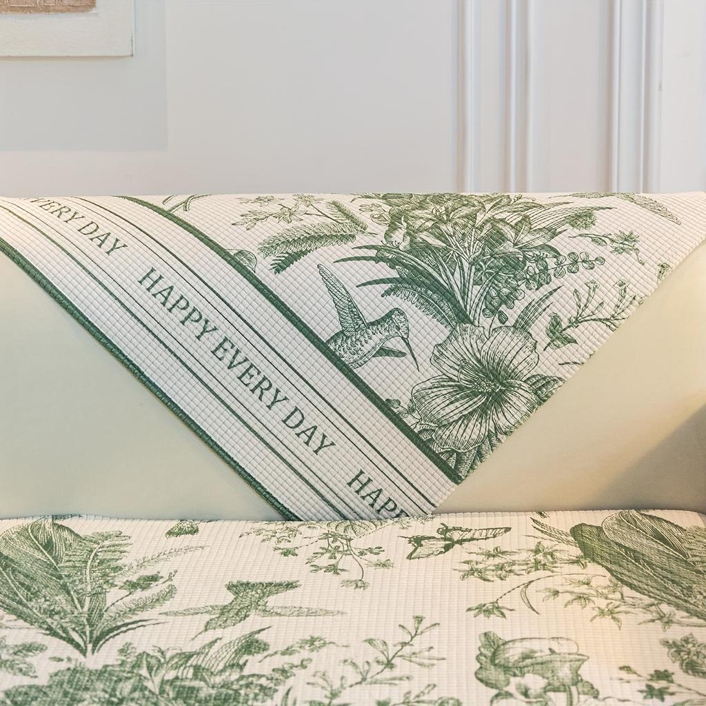 Jacquard Retro Sofa Slipcover, Non-slip Sofa Cover, Couch Cover Four Seasons Universal Furniture Protector for Bedroom Office Living Room Home Decor