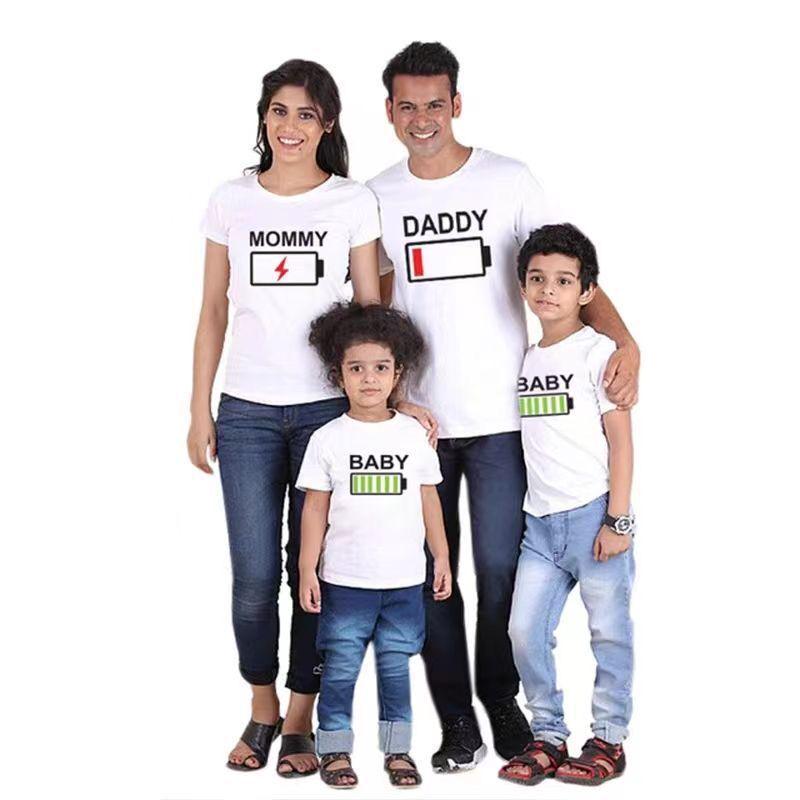 2025 Summer Family Street Style: Mother & Daughter Short Sleeve T-Shirts Set