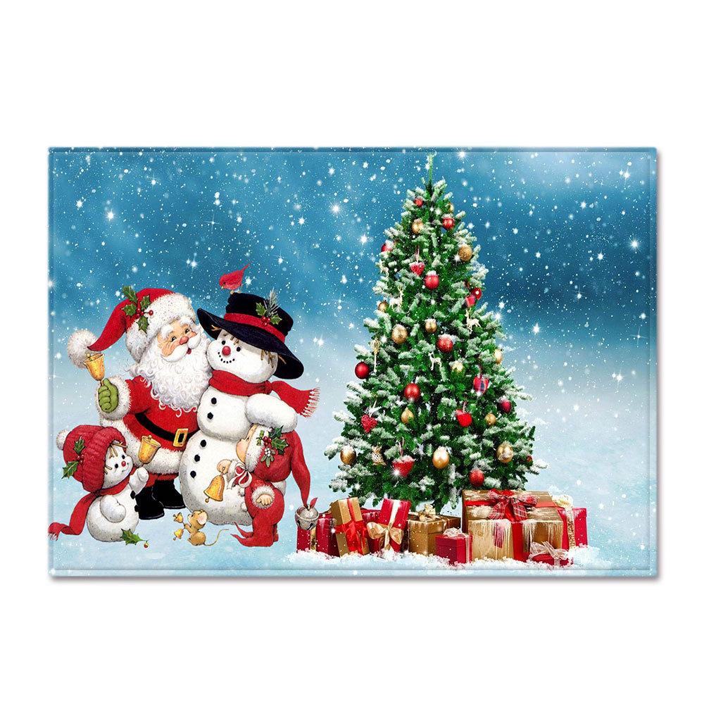 Christmas Living Room Floor Mat Bedroom Dining Room Carpet Carpet Doormat