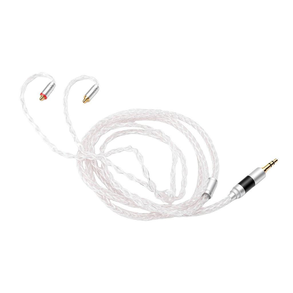 3.5mm Cable Fit for N1AP N3AP XBA A3 Headphone 4.1FT 8 Strands Earphone 3.5mm Cable Wire Replacement White