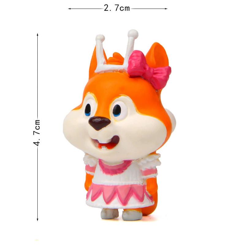 Squirrel Pilot Astronaut Pvc Figurine For Creative Garden Micro Landscape Decor