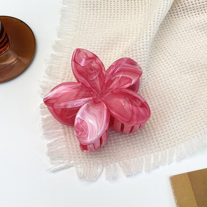 Nouă Modă Clip Gheară Floare Vopsită Halo pentru Păr Dulce și Proaspăt în Coc pentru Femei, Clip Mare Tip Rechin pentru Fată, Accesorii de Păr pentru Vacanță