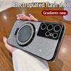 For Samsung Galaxy S22 Ultra Mirror Electroplate Lens Protector Case For Samsung S22 Plus Magnetic Bracket Bumper Glitter Cover