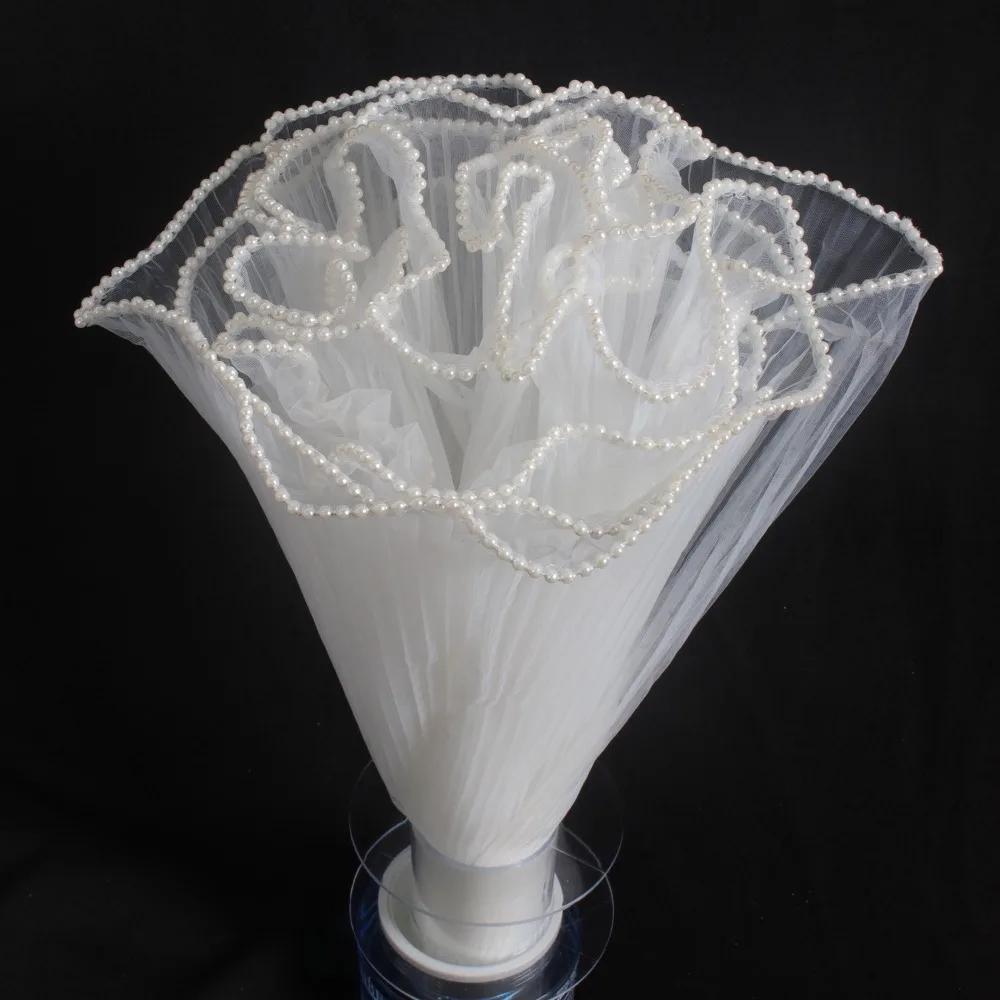 Pearl Lace Flower Wrapping Cloth Handmade Bouquet Wave Yarn Gift Wrapping Mesh Florist Romomatic Roll Gift Packaging Paper