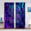 Colorful Gradient Rainbow Sheer Voile Curtain Triangle Geometric Window Tulle Curtains for Living Room Bedroom Kitchen Drapes