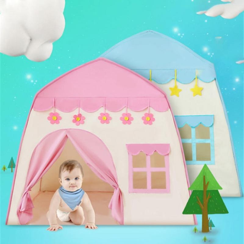 Children Tent Wigwam-Folding Teepee Tent Kid Tents Indoor Playhouses for Girls
