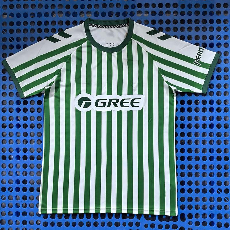 Real Betis Home Soccer Jersey 2025-2026 Fan Edition Short Sleeve Football Shirt Men Adult Breathable Bamboo Fiber