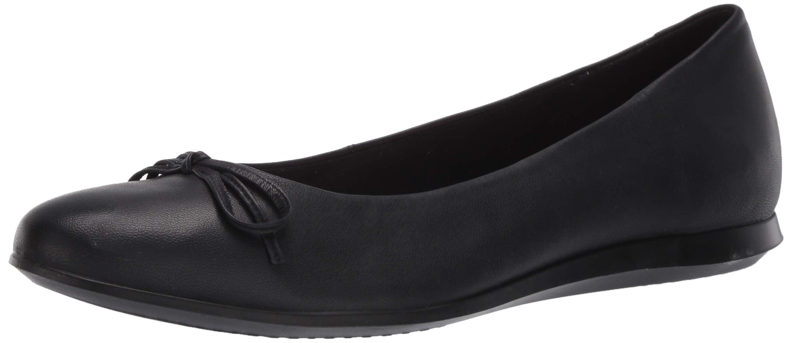

ECCO Touch Ballerina 2.0 Genuine Leather Women s Ballet Flats, Black, Size 23.5 cm, 3E
