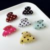 Cute Polka Dot Hair Claw Non-Slip Acrylic Hair Clamps New Mini Hair Clips For Women