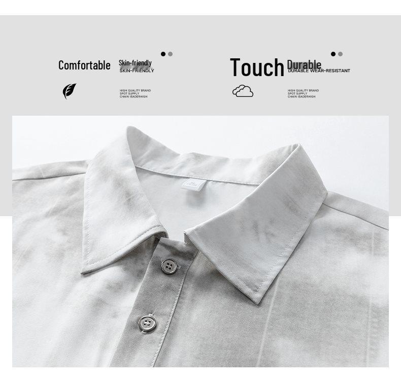 2026 Men's Summer Tie-Dye Gradient Short-Sleeved Polo