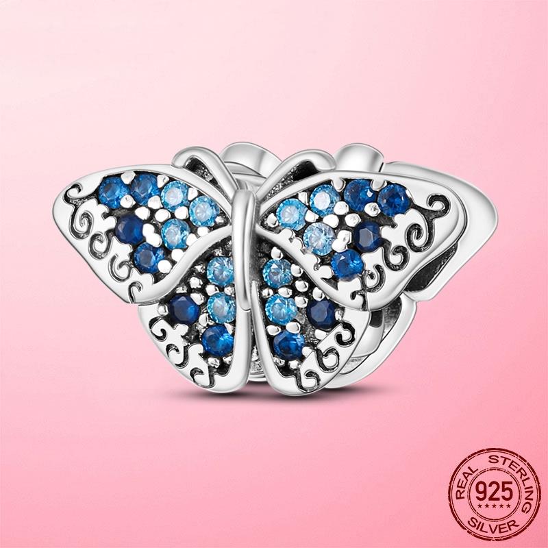 Copper Heart Butterfly Cz Infinite Dog Paw Flamingo Charms Beads Fit Original Women Bracelets Bangle Copper Jewelry