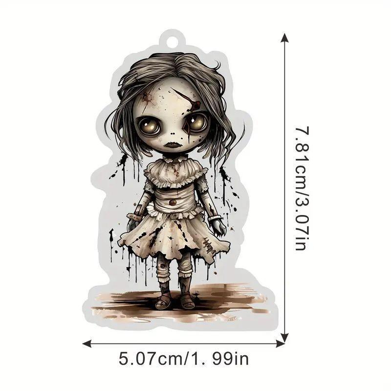 Charming Acrylic Gothic Figure Hanging Ornament For Vintage Halloween Accessories Car