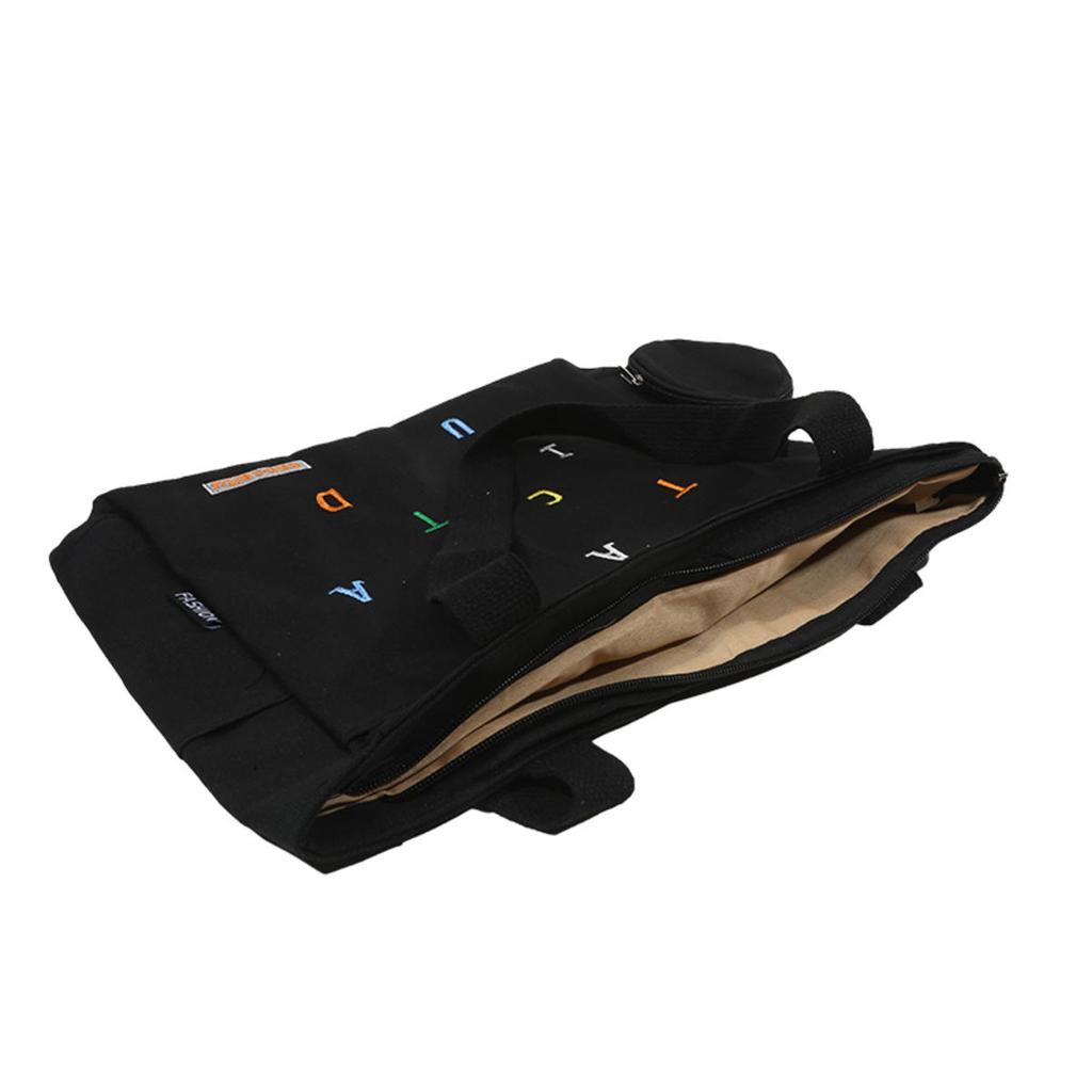 Simplicity Canvas Composite Shoulder Bag Solid Color Versatile Lazy Style Crossbody Bag Large Capacity Commuter Handbag