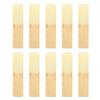 10Pcs Tenor Saxophone Reeds Set Bb Key Sax Replacement Parts Accessories Non Deform with Plastic Box 2.0 Hardness