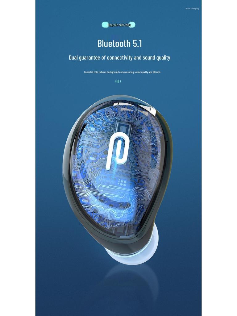 i8 Mini Invisible Bluetooth Earphone: Wireless, Noise-Cancelling, Long Standby, Single In-Ear.