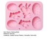 Easter Silicone Baking Mold 4 Egg 3 Bunny Shaped Flexible Non-Stick Cake Mold Chocolate Jelly Ice Cream Dessert Mold
