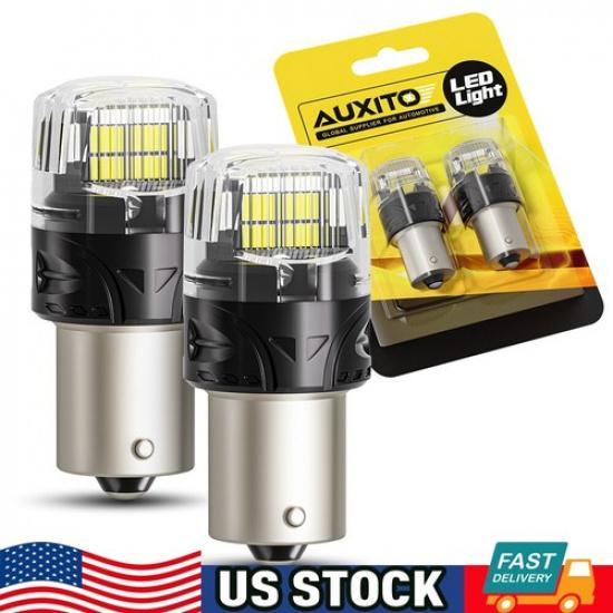 AUXITO 1156 LED Reverse Backup Light Bulbs Super Bright White 6500K 4000LM BA15S