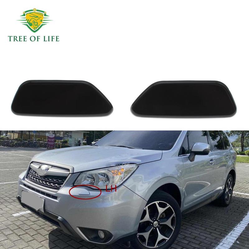 For Subaru Forester 2013 2014 2015 2016 2017 2018 Front Headlight Washer Nozzle Cover Headlamp Water Spray Jet Cap 86636SG030