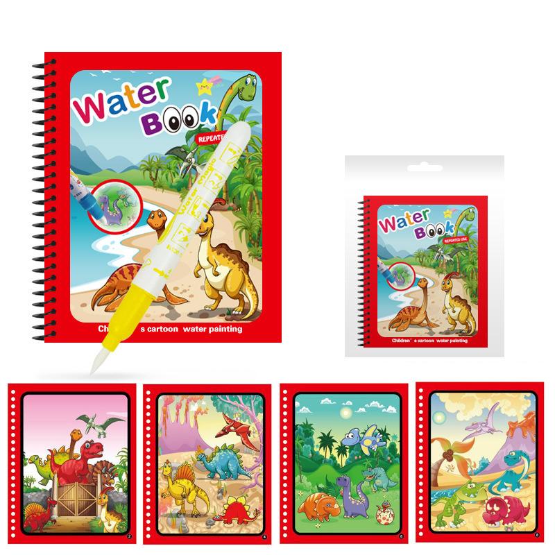 Montessori Toys Reusable Coloring Book Magic Water Drawing Book for Kids Toddler Toy Painting Book Educational Toys for Children