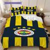 Set di tre pezzi Fenerbahe Heritage Pride (1 * copripiumino + 2 * federa, senza nucleo) Regalo di Natale e compleanno 2D Piatto Morbido e confortevole