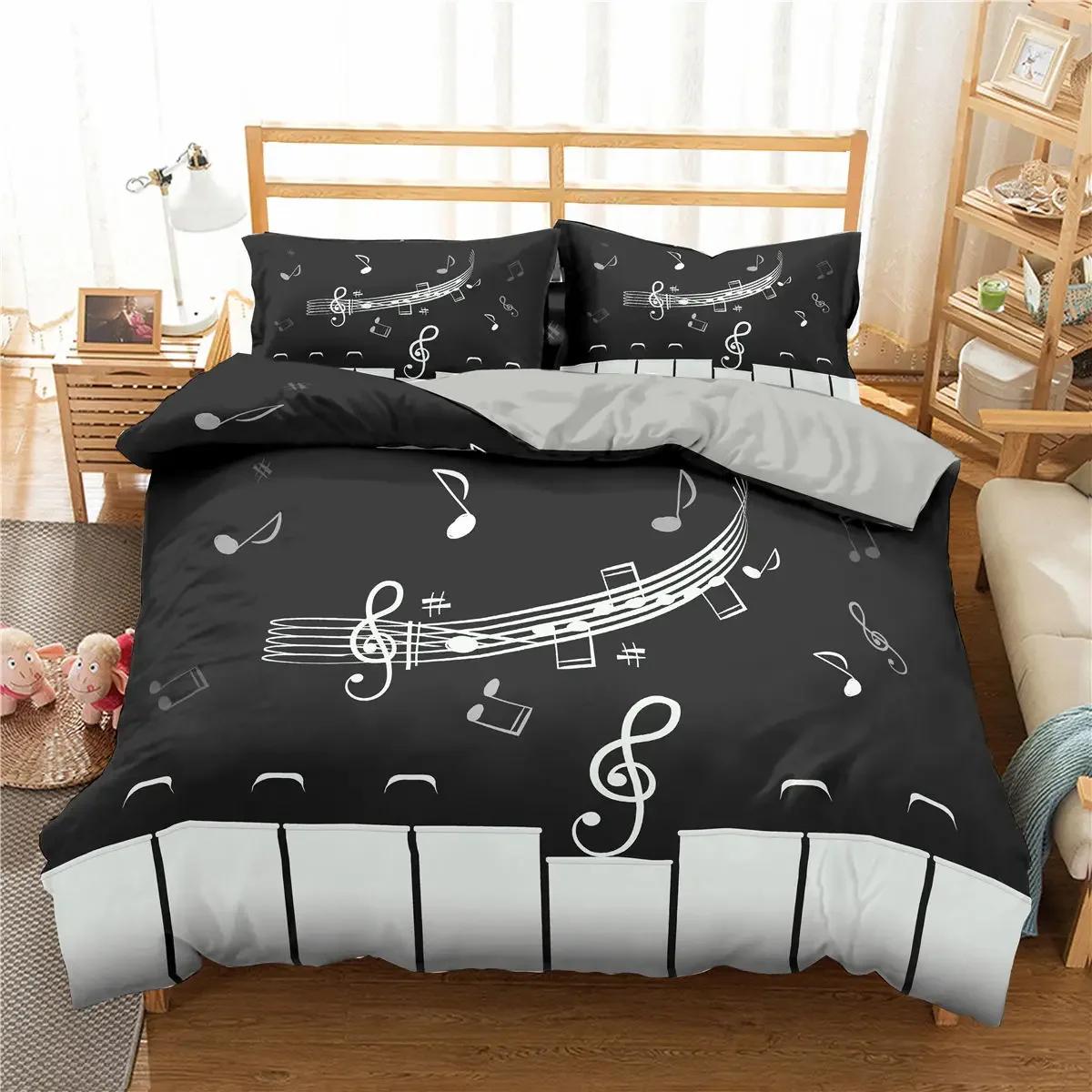 

Comforter Classic Black Sets Modern Simplicity Soft Bedroom Bedding Set Us Califking 264X239 Dropship Comforter (quilt)-EU Single(135*200cm)3pcs