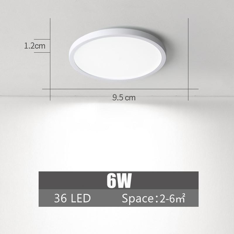 

Ультратонкий светодиодный круглый потолочный светильник 6 Вт 9 Вт 13 Вт 18 Вт 24 Вт AC 85-265 В Современный высокояркий поверхностный светильник Lampada Cold White