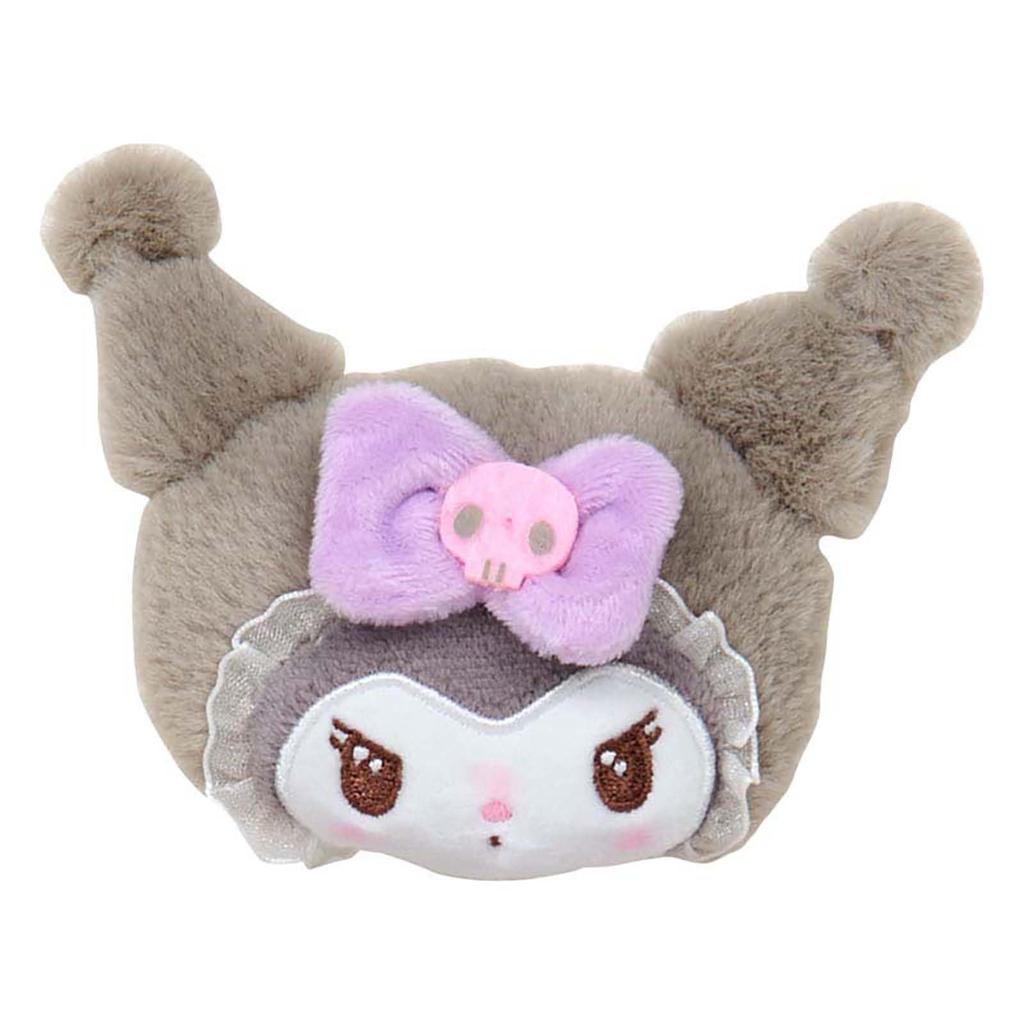 Sanrio Mikko Illustrations Hair Clip and Ages 3 and 220051 Set, Kuromi, Right-Facing Left-Facing, Up,